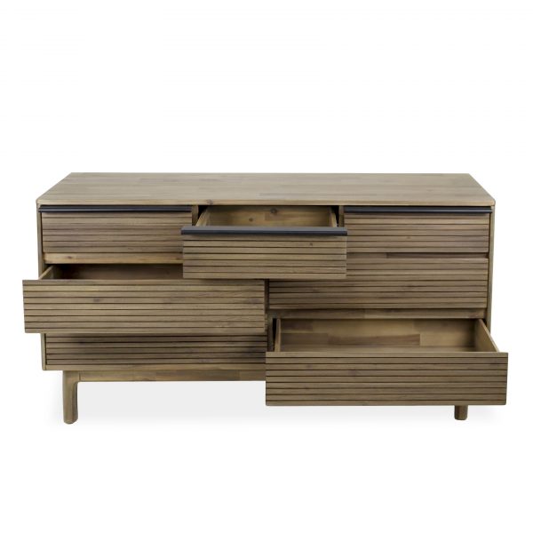 Crest Double Dresser, Drawers Open