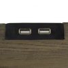Crest Night Table, USB Ports