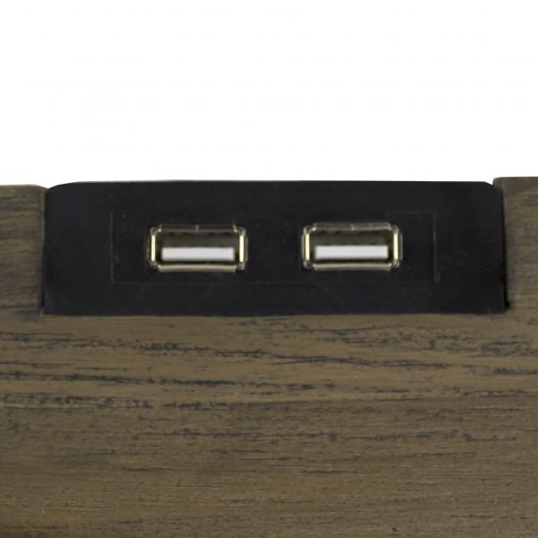 Crest Night Table, USB Ports