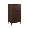 Greenington Currant Chest in Black Walnut on Angle