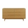 Greenington Currant Double Dresser in Caramel, Front