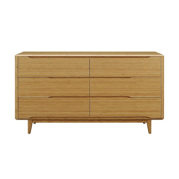 Greenington Currant Double Dresser in Caramel, Front