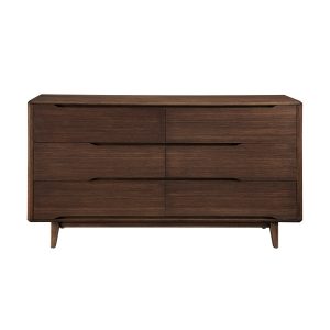 Greenington Currant Double Dresser in Black Walnut, Front