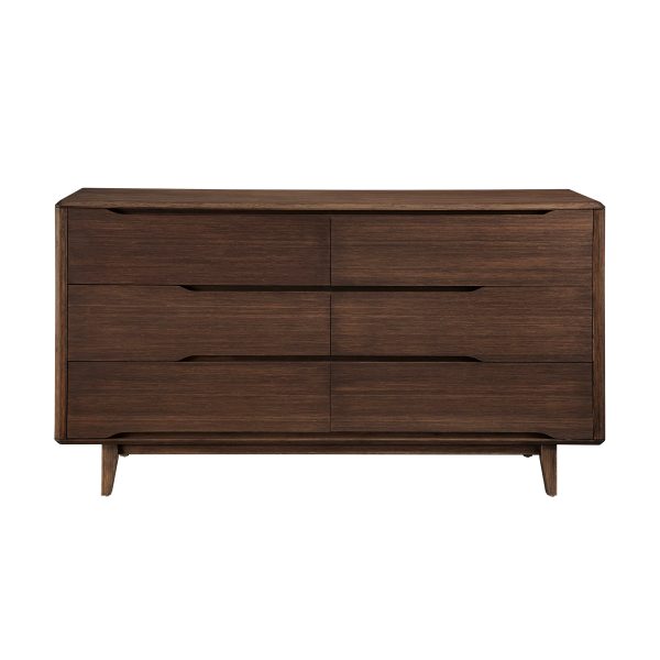 Greenington Currant Double Dresser in Black Walnut, Front