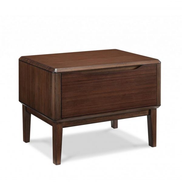Greenington Currant Nightstand in Black Walnut, Angle
