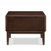 Greenington Currant Nightstand in Black Walnut, Front