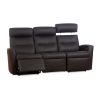 IMG Divani Sofa in Trend Chocolate, Headrest Up, Footrest Out
