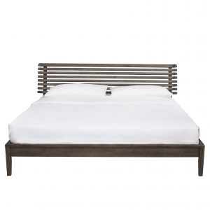 Emma Bed in Walnut, Front