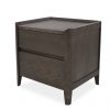 Emma Nightstand in Walnut, Angle