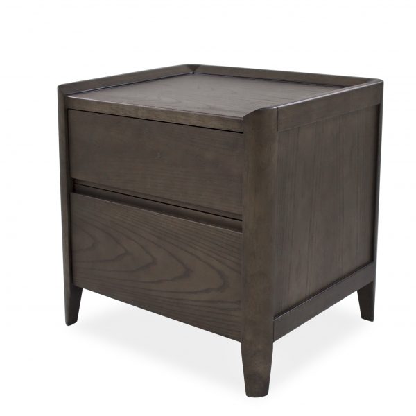Emma Nightstand in Walnut, Angle
