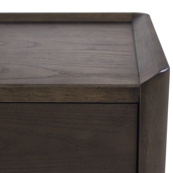 Emma Nightstand in Walnut, Close Up