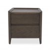 Emma Nightstand in Walnut, Front