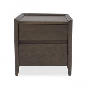 Emma Nightstand in Walnut, Front