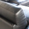 Larsen Sectional in Black, Detail, 2