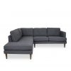 Mark Sectional in Charcoal Grey Fabric, Straight, SL