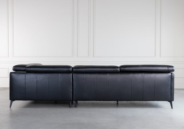 Marki Sectional in Black, Back, SR