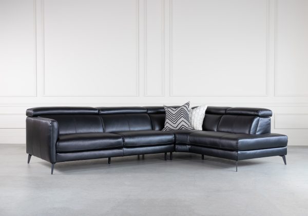 Marki Sectional in Black, Style