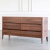 Sonja Double Dresser Walnut Angle