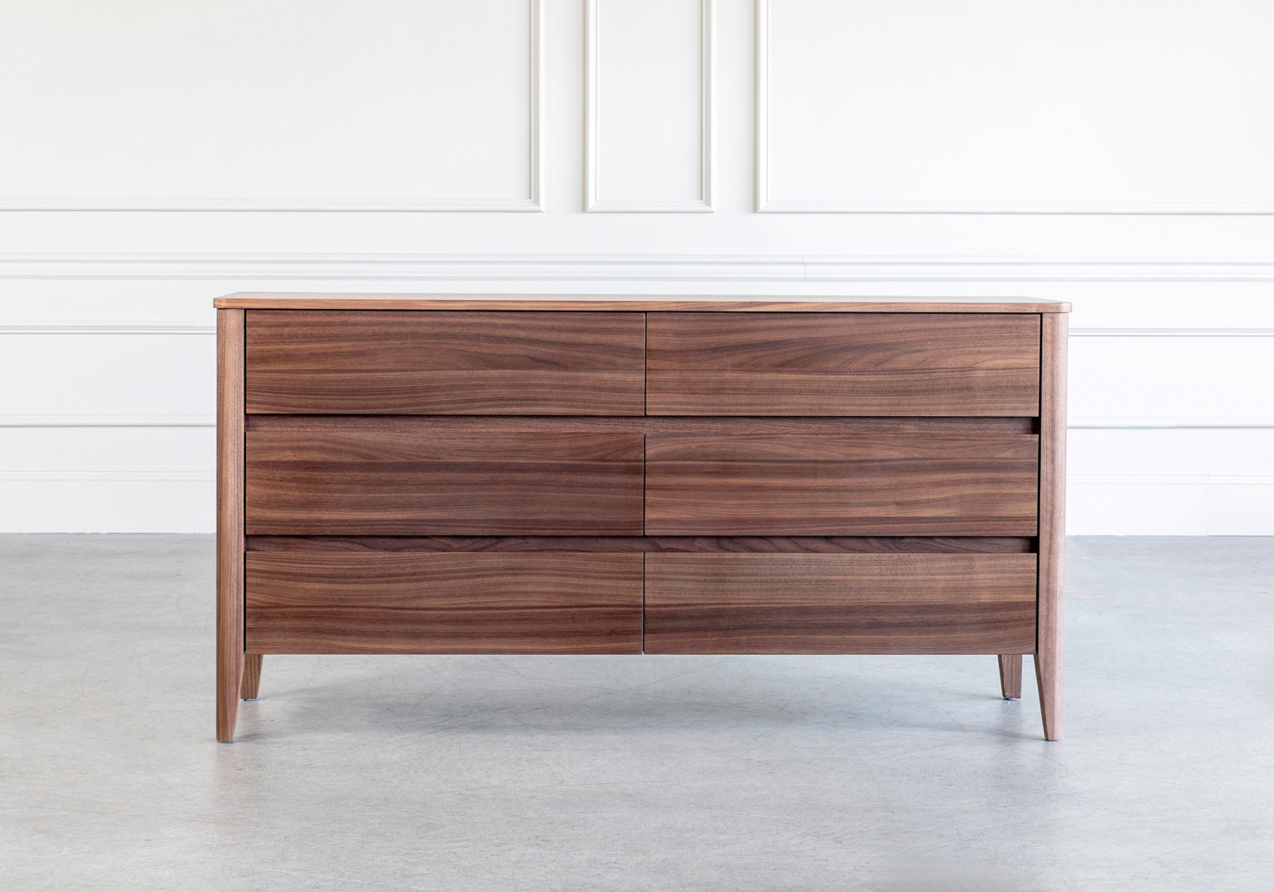 Sonja Double Dresser Walnut Front