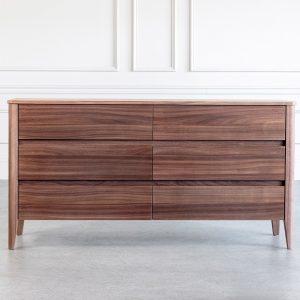 Sonja Double Dresser Walnut Front