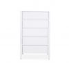 Sonja High Chest in White Lacquer, Front