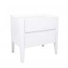 Sonja Night Table in White Lacquer, Angle