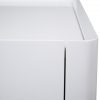 Sonja Night Table in White Lacquer, Close Up