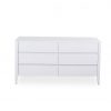 Sonja Double Dresser in White Lacquer, Front