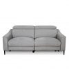 Comox Sofa in Light Grey Fabric, Front