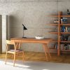 Greenington Currant Desk in Caramel with chair