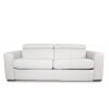 Dunbar Sofabed in New Club Frost Leather, Front