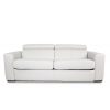 Dunbar Sofabed in New Club Frost Leather, Front