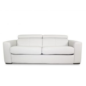 Dunbar Sofabed in New Club Frost Leather, Front