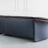 Ekornes Manhatten Sofa in Paloma Black and Walnut, Back