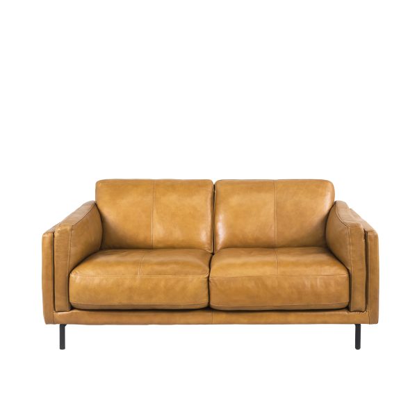 Jesper Loveseat Caramel, Front