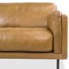 Jesper Sofa in Silky Caramel Leather, Close Up