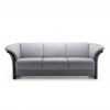 Ekornes® Manhattan Sofa in Paloma Silver Grey with Wenge Wood