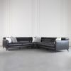 Marki Large Sectional in Charcoal, Featured