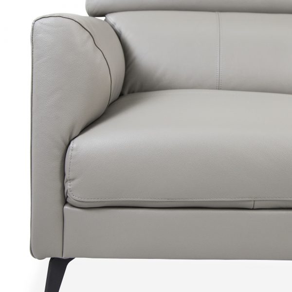 Marki Loveseat Grey M8 Close Up