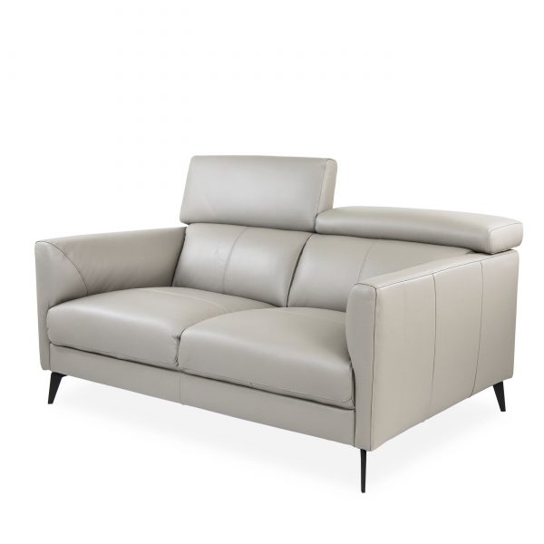 Marki Loveseat Grey M8 Headrest Up