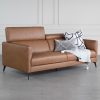 Marki Sofa in Butter, Angle, Headrest Up, Style
