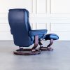 Mayfair Classic Recliner in Oxford Blue, Back