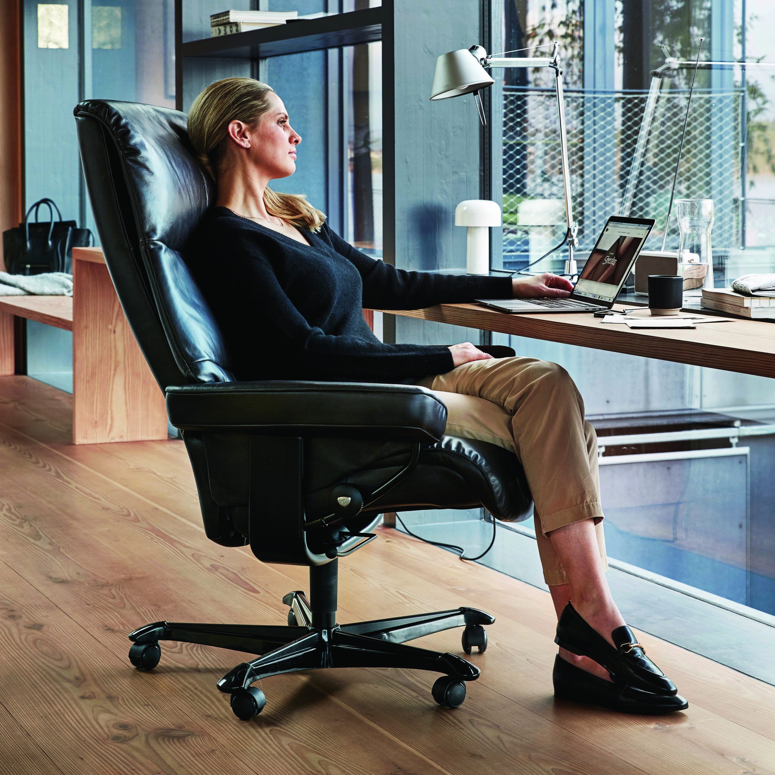 Stressless Dover Office Chair - ScanDesigns Furniture