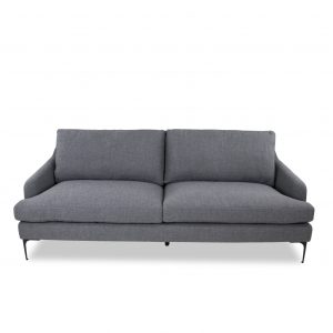 Wallis Sofa in Grey Fabric, Front