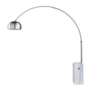 FL158B Floor Lamp with a White Marble Base