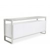 Miami Sideboard in White Lacquer, Angle