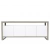 Miami Sideboard in White Lacquer, Front