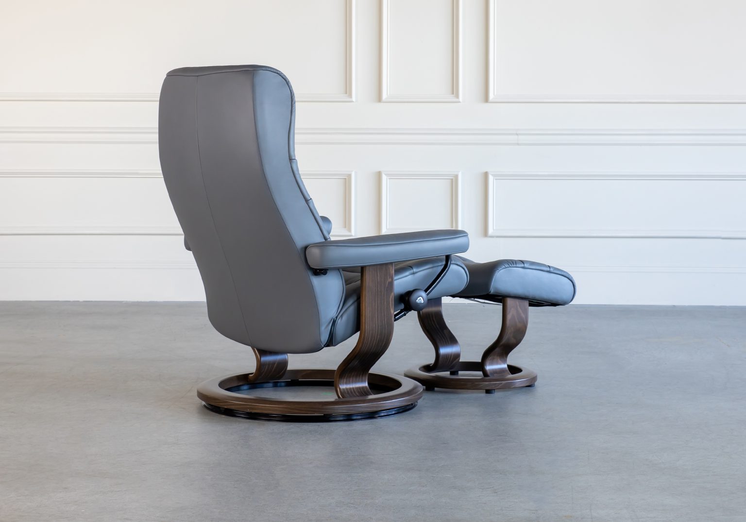 Opal Classic Recliner Neutral Grey Back