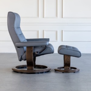 Opal Classic Recliner Neutral Grey Side Opal Classic Recliner Neutral Grey Side