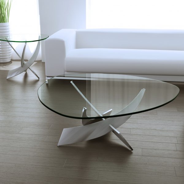 Elite Modern Reef Coffee Table and End Table, Couch